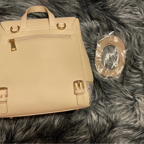 NWOT Glass Ladder & Co. Mini Diana Backpack with Python Print Accents - Picture 2 of 5